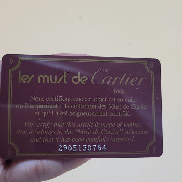 Authentic Les Must De Cartier Shoulder Bag - Picture 14 of 15